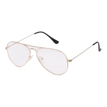 Imagem de Armação Óculos Grau Maculino Aviador Palas Eyewear Rose
