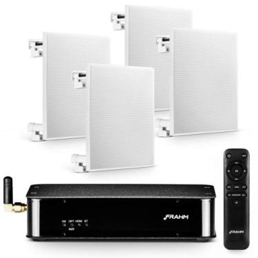 Imagem de Kit Som Ambiente Amplificador RD HDMI TV Amplifier Bluetooth Entrada Ó