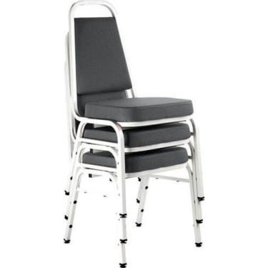 Imagem de Kit com 3 Cadeiras Empilháveis Linha Hotel Plus Marrom - Design Office