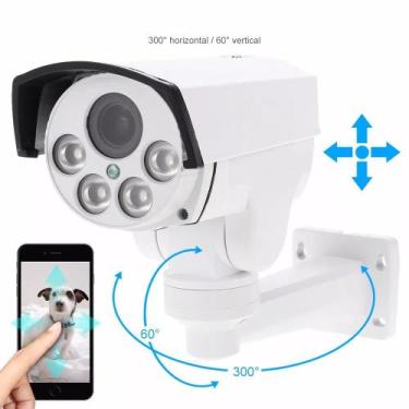 Imagem de Camera Ip Wifi Ptz Externa Prova Dágua Internet Zoom Optico 10x 2MP Fu