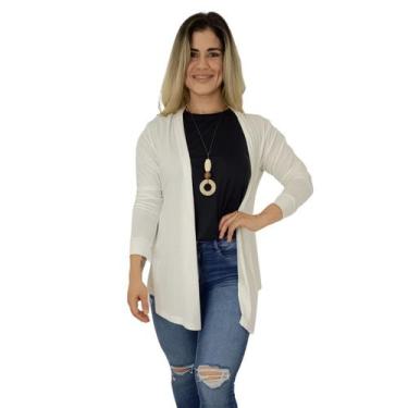 Imagem de Cardigan Casaquinho Manga Longa KIMONO Casaco Feminino - FRV Moda Fitn