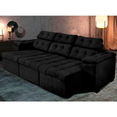 Imagem de Sofá Itália 2,25 m Retrátil Reclinável Suede com  molas- Sofá na Web, 