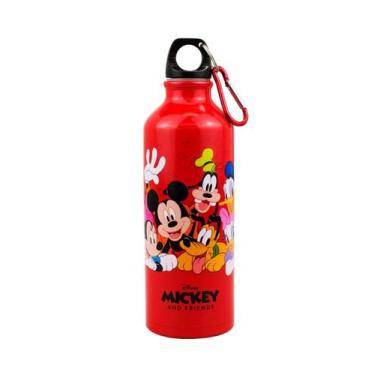 Imagem de Garrafa Alumínio Vermelho Turma Disney Mickey Minnie 500 ml - Taimes