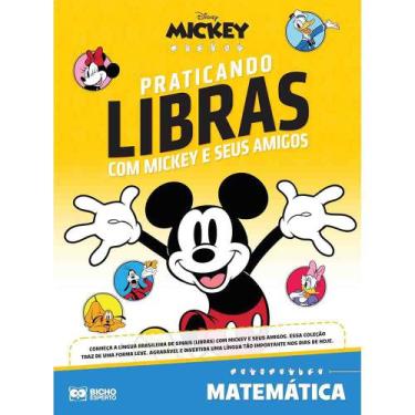 Imagem de Livro Praticando Libras Disney Matemática Cartilha Língua de Sinais Pa