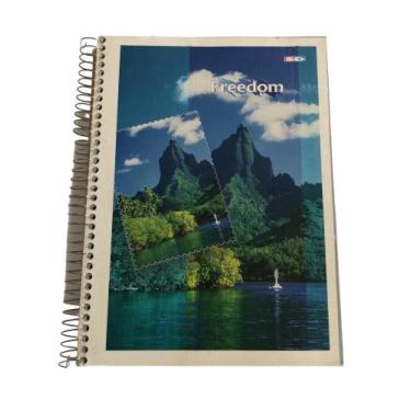 Imagem de Caderno Universitário 4x1 Freedom 96 folhas pacote com 08 unidades - S
