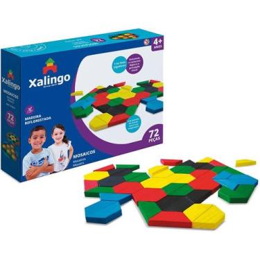 Imagem de Jogo Educativo Mosaicos 72 Peças - Xalingo