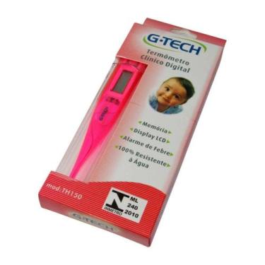 Imagem de termômetro digital Gtech com alarme rosa rosa - G-Tech
