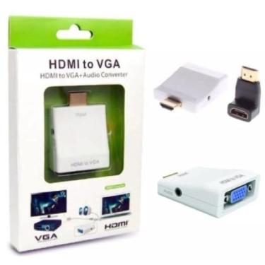 Imagem de Conversor hdmi para vga branco na caixa - fuxing