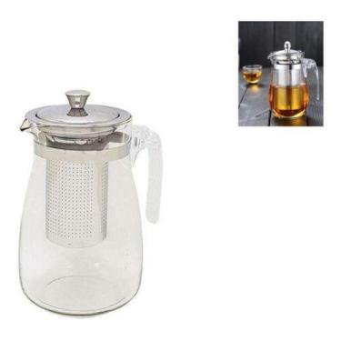 Imagem de Chaleira Bule De Vidro Com Infusor De Inox - Abelhuda Presentes