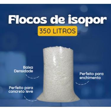 Imagem de Flocos de Isopor para Construção Civil e Concreto Leve (350 Litros) - 