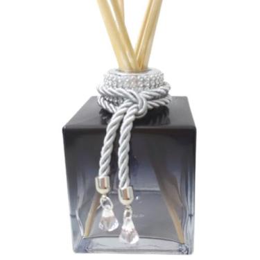 Imagem de Frasco Aromatizador Ambiente Difusor Varetas Decoradas Tampa Strass Lu