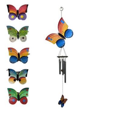 Imagem de Mensageiro Sino dos Ventos Borboleta Decoração Varanda - Grupo Stillo 