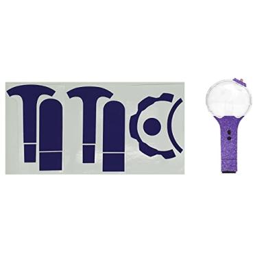 Imagem de Adesivo decorativo Lightstick Ver 3 para fãs de K-pop ARMY | Adesivo DIY adesivo para personalizar seu bastão de luz (roxo Ver.3)