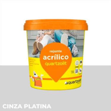 Imagem de Rejunte Quartzolit Pronto Para Uso 1kg Impermeável Antimofo Varias Cor