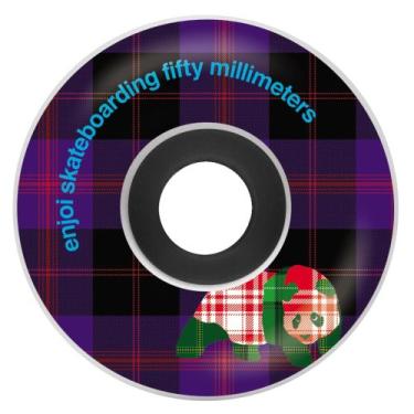 Imagem de Enjoi Roda de skate Plaids Panda branca - 50 mm