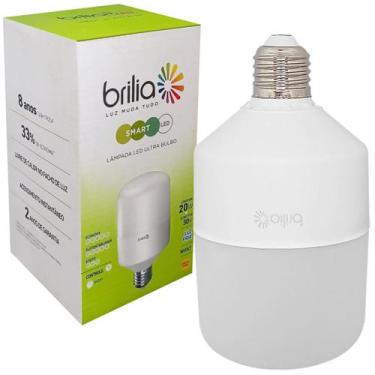 Imagem de Lâmpada Led Ultra Bulbo T80 20w E27 Branco Frio Bivolt - BRILIA