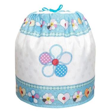 Imagem de Capa de botijão de gás estampada - Autoestima Home, Flor Jeans