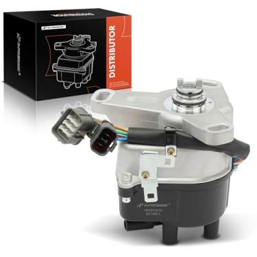 Imagem de A-Premium Distribuidor de ignição com tampa e rotor compatível com Honda Prelude 1992 1993 1994 1995, 2,2L 2,3L, substituição # 30100P14A0