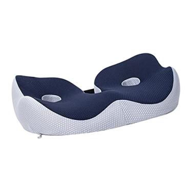 Imagem de Almofada de rosquinha respirável antiderrapante, almofada de rosquinha de espuma de memória, almofada de cóccix de hemorroida para, marinha/710
