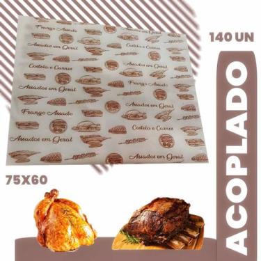 Imagem de Papel acoplado delivery assar frango costela embalar assados - Mamedes
