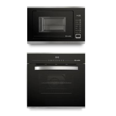 Imagem de Kit Cozinha Mueller Micro-ondas + Forno de Embutir 68 Litros Preto 220V