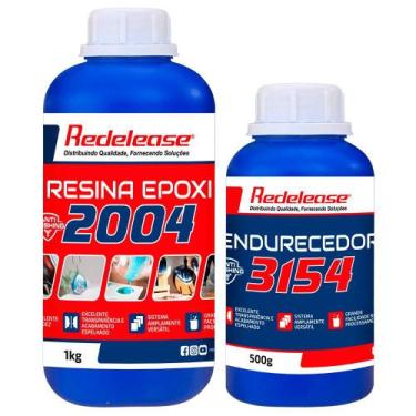 Imagem de Resina Epoxi 2004 Com 1,5 Kg + Um Pigmento 100gr - Redelease, Marrom