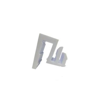 Imagem de Guia Nylon Box Correr Vidro Blindex Deslizante Branco KIT 2UN - VCB