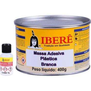 Imagem de Adesivo massa plastica com catalizador 400g branco ibere - IBERÊ