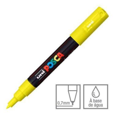 Imagem de PC-1M  Posca Amarelo Ponta Cônica 0.7 mm - UNI
