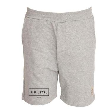 Imagem de Bermuda Masculina Moletom Jiu Jitsu Academia Treino Casual - Ragor, P,