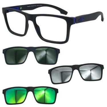 Imagem de Oculos Mormaii Swap NG2 6153 Preto A41 Com 3 Clipons Escolha, G15, Pra