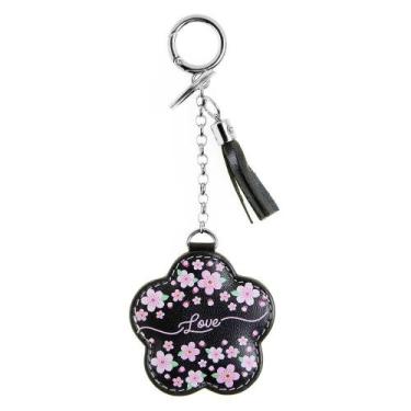 Imagem de Chaveiro couro cerejeira love preto - CELLWAY