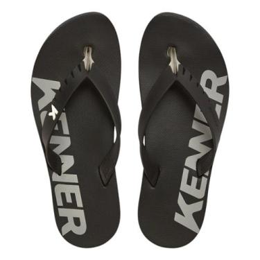 Imagem de Chinelo Sandália Kenner Red Palmilha Impermeavel Masculino, Cinza pret