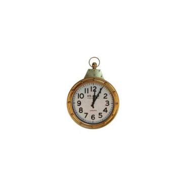 Imagem de Relogio Analogico Dourado de Pendurar Formosa - LUXdecor Casa e Jardim