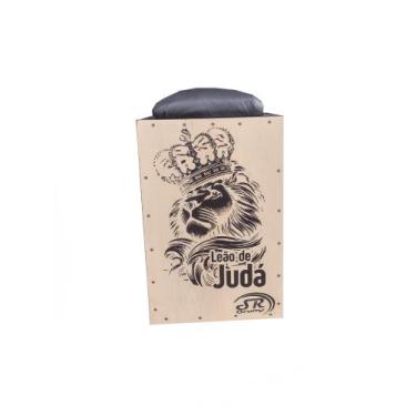 Imagem de Cajon Profissional Inclinado Acústico SR Drums, LEÃO DE JUDÁ
