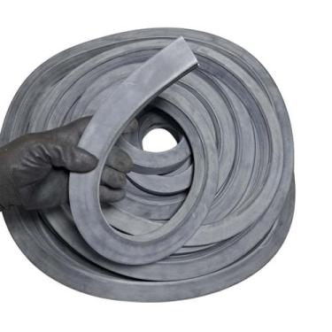 Imagem de Borracha Perfil Esponjoso Vedação 30x30mm Macio Borrachas Londrina- 05