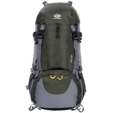 Imagem de Mochila de Caminhada WoneNice 50L Impermeável com Capa de Chuva