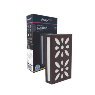 Imagem de Arandela Led Cobogo Mandala IP65 Café 12w 3000K Bivolt-Avant