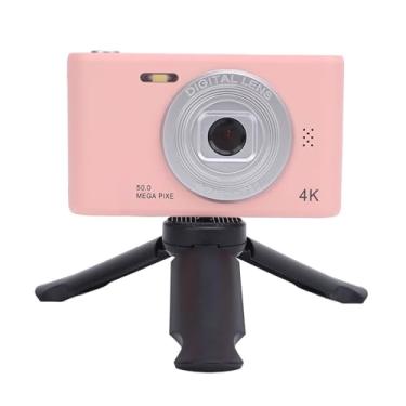 Imagem de Câmera Digital, 4K 50MP 8X Zoom Anti Shake Microfone Embutido Fotografia Infantil Câmeras Apontar e Disparar para Vlogging Anti Shake Câmera Compacta Pequena Vintage Câmeras de