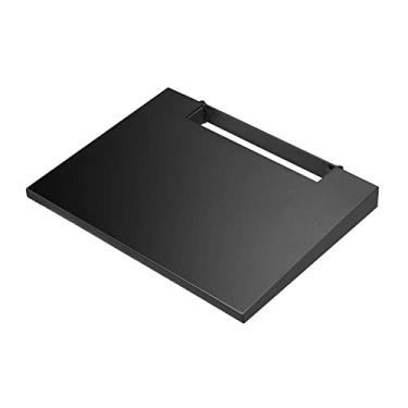 Imagem de WALL Prateleira de entretenimento para suporte de TV modelo V4 - perfeita para leitor de DVD/Blu-ray, console de videogame, gravador de vídeo digital [DVR], caixa de cabo - preto acetinado