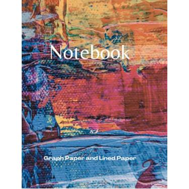 Imagem de Graph Paper Notebook: Project Workbook with 240 Numbered Pages Ruled Line Dot Journal Paper and 5x5 Graph Paper | 8.5" x 11" | PLUS Contacts Pages | For Ideas, Notes, Sketches