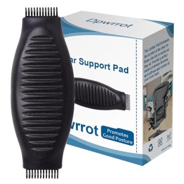 Imagem de Dpwrrot - Almofada de Suporte Lombar Ergonômica, Preta, Médio, Clássico, Compatível com Cadeira Aeron Herman Miller Tamanho B, Disponível para Escritório e Trabalho em Casa