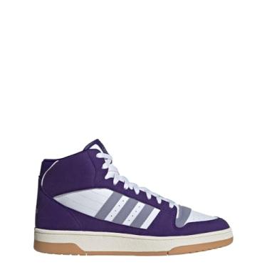 Imagem de adidas Tênis unissex adulto Turnaround Mid, Roxo universitário/violeta prateado/branco, 38 BR