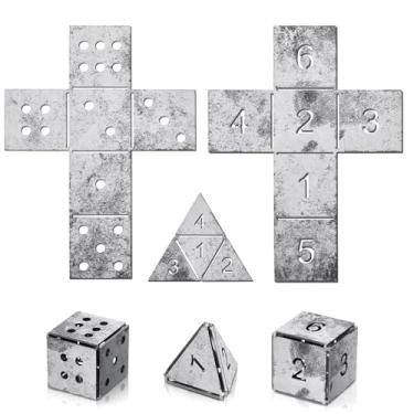 Imagem de Therwen Kit de soldagem de dados de 3 peças, cupons de soldagem faça você mesmo, equipamento de soldagem, placa triangular de aço macio para iniciantes, TIG MIG, arco a gás, acessórios de treinamento