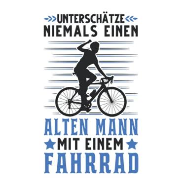 Imagem de Fahrrad Notizbuch: Fahrrad Alter Mann Radfahrer Fahrradtour Opa / 6x9 Zoll / 120 karierte Seiten Seiten