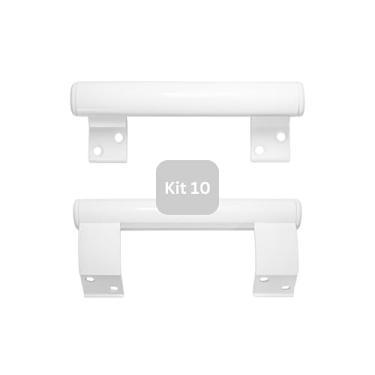 Imagem de Puxador de Porta de Correr, Kit com 10 Unidades (Branco)