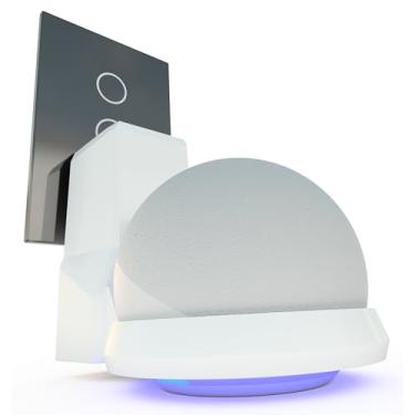 Imagem de Suporte De Tomada Parede Levitar Compatível Alexa Echo Dot 5 Stephan