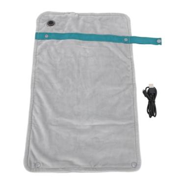 Imagem de Cobertor Aquecido, Cobertor Elétrico, Cobertor Aquecedor, Cobertor Aquecido USB Com Controle de Temperatura Cobertor Aquecido Elétrico Multiuso Cobertor Aquecedor de Joelho (Prata)