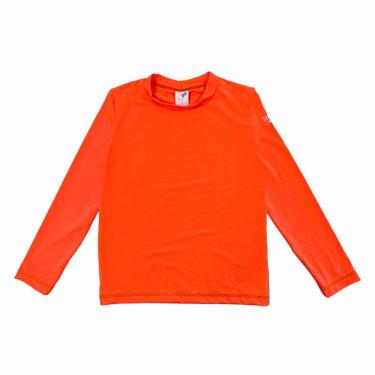 Imagem de Camiseta Praia Infantil Proteção UV Laranja Neon Tip Top