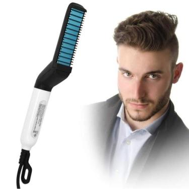 Imagem de Pente Elétrico Chapinha Modelador Alisador De Barba E Cabelo - Lar Pre